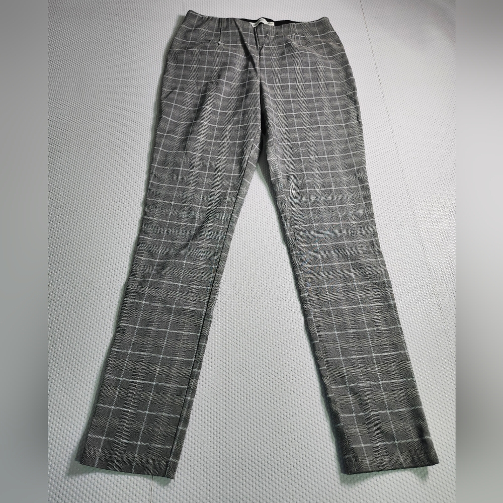 Calvin Klein Gray Windowpane Dress Pants